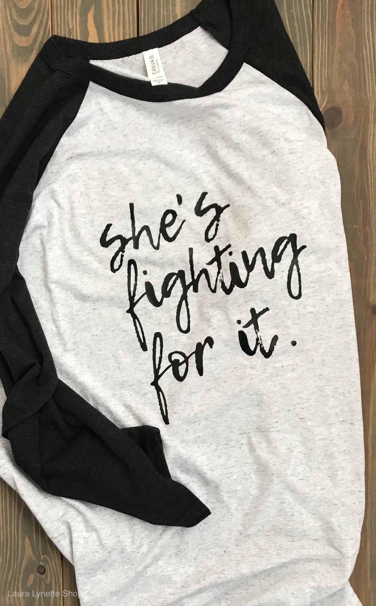 SHE'S FIGHTING FOR IT - CURSIVE WRITING